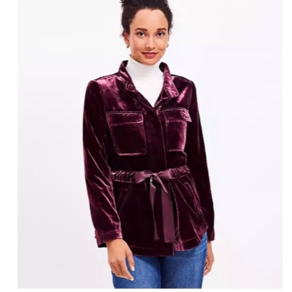 Velvet Utility Jacket